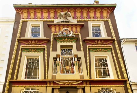 The Egyptian House, Penzance, Cornwall. Egypt in England.